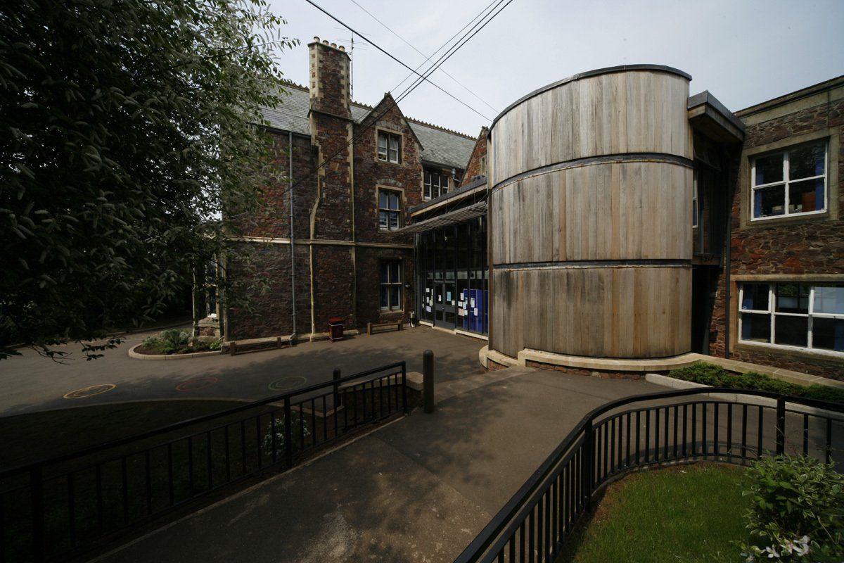 Bristol grammar school building outside view Refurbishment and multiple new builds