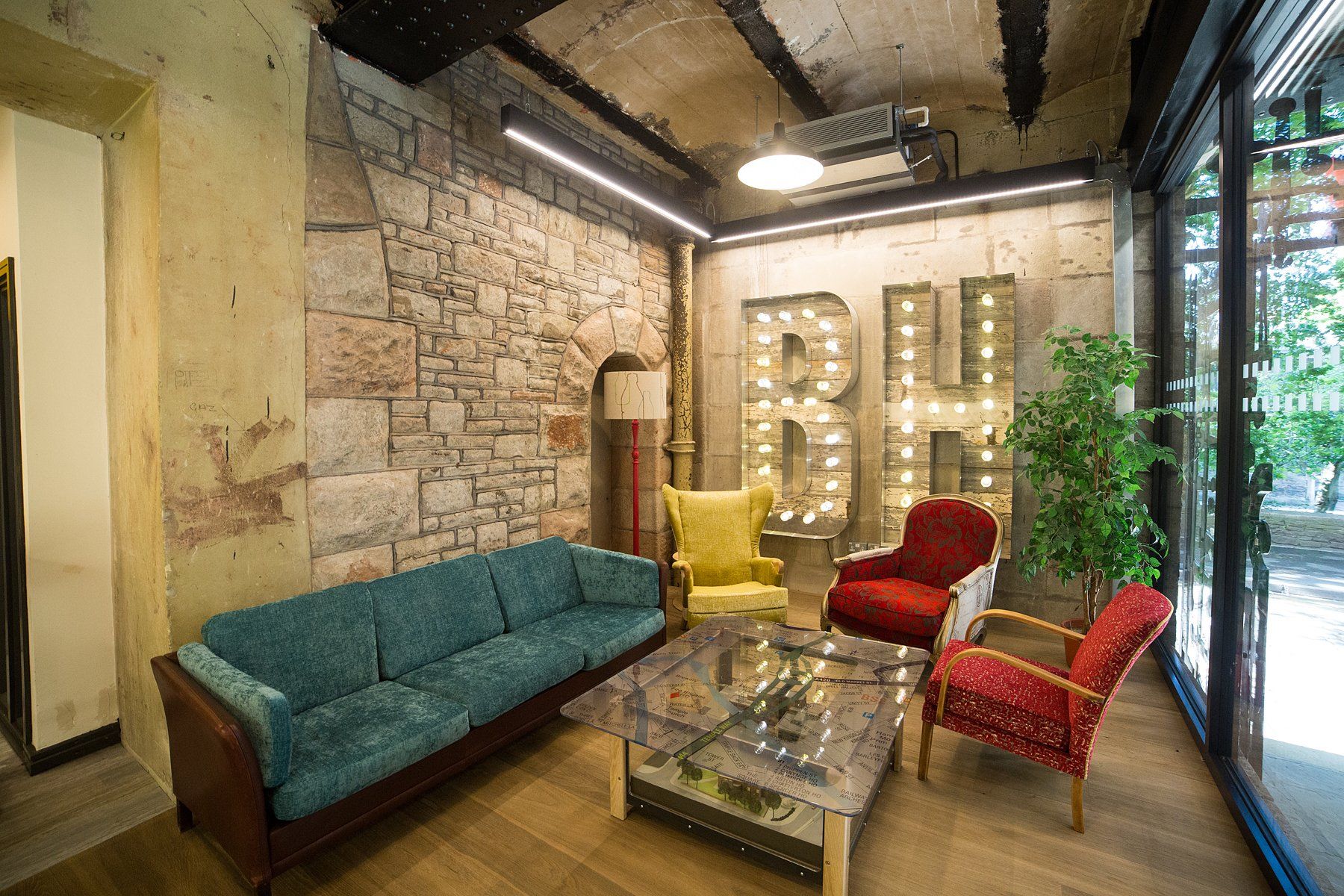 Brewhouse seating Commercial Office Refurbishment Bristol