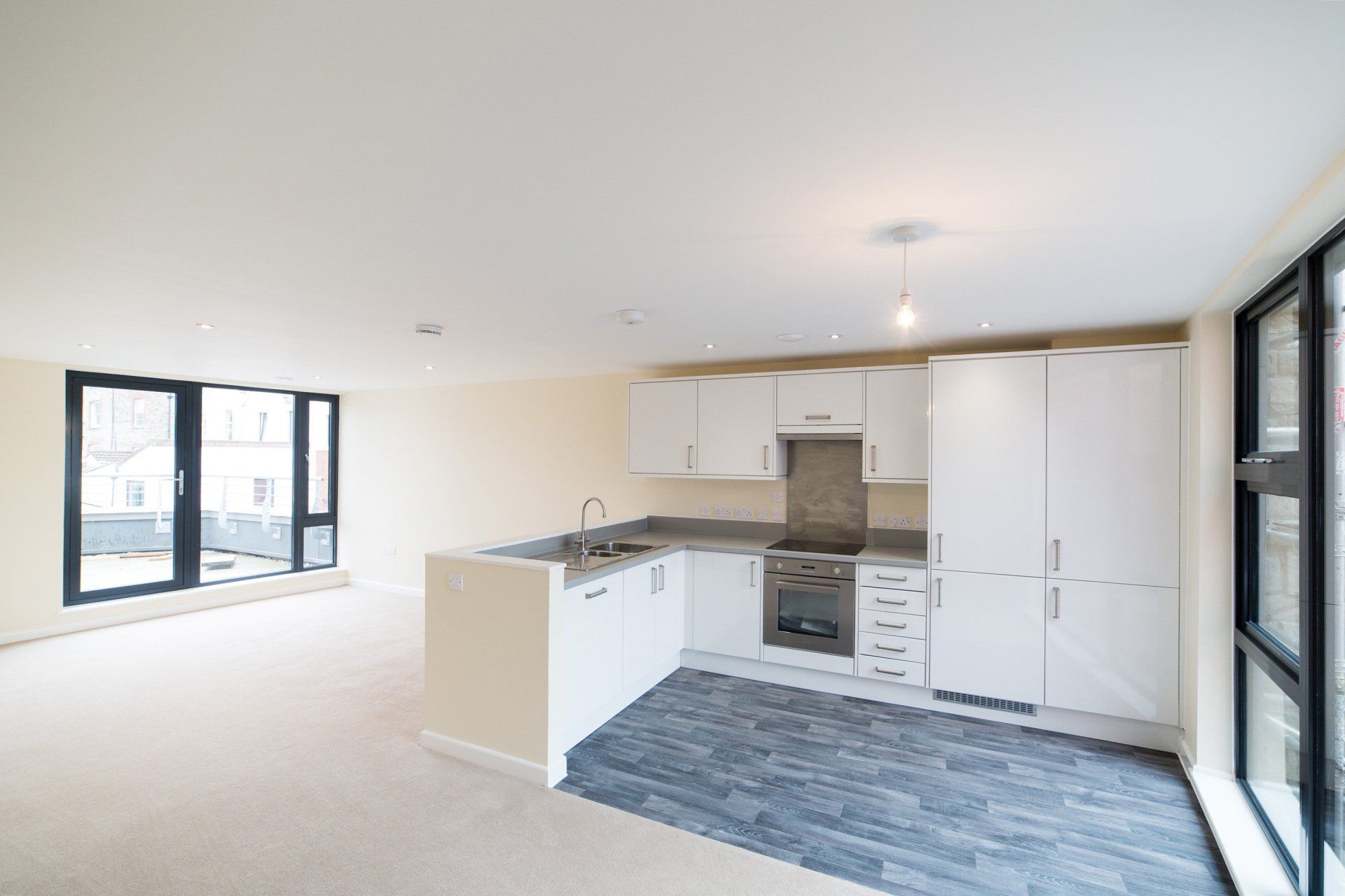 Bishopston library and apartments kitchen Bristol