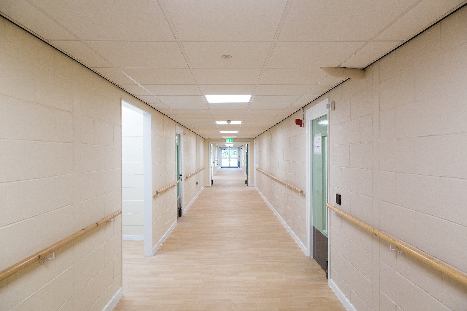 Bristol City Council corridor view Lanercost Resource & Activity Centre Refurbishment