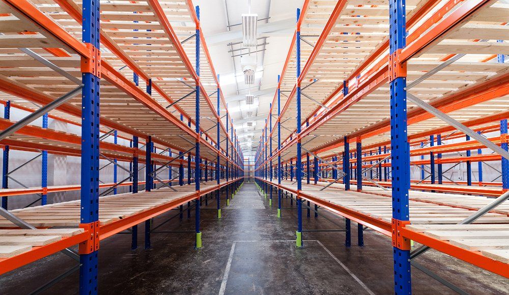 Rotork warehouse refurbisment interior shelves Bath