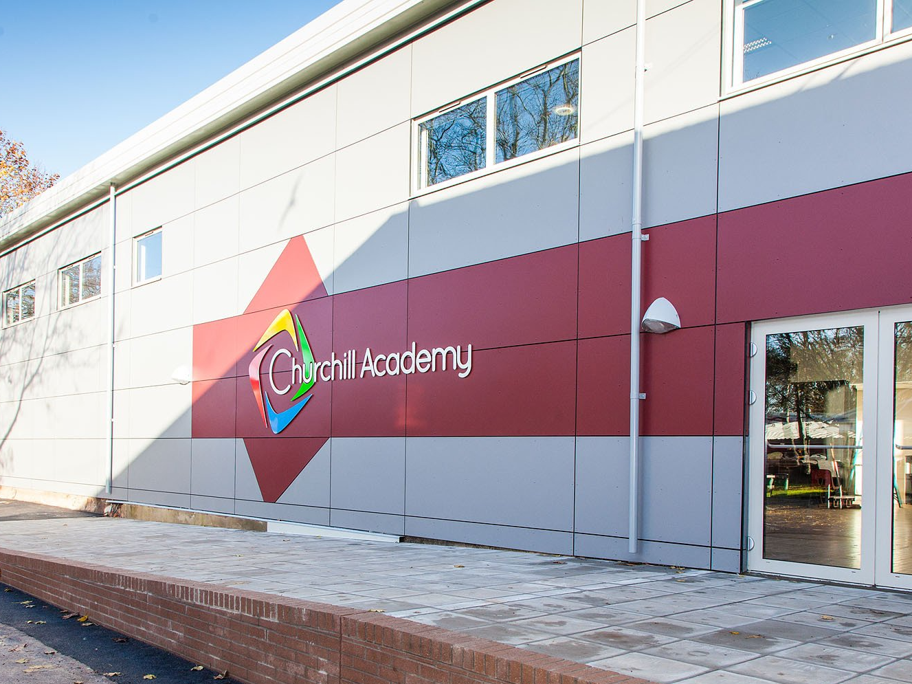 Churchill Academy external works North Somerset