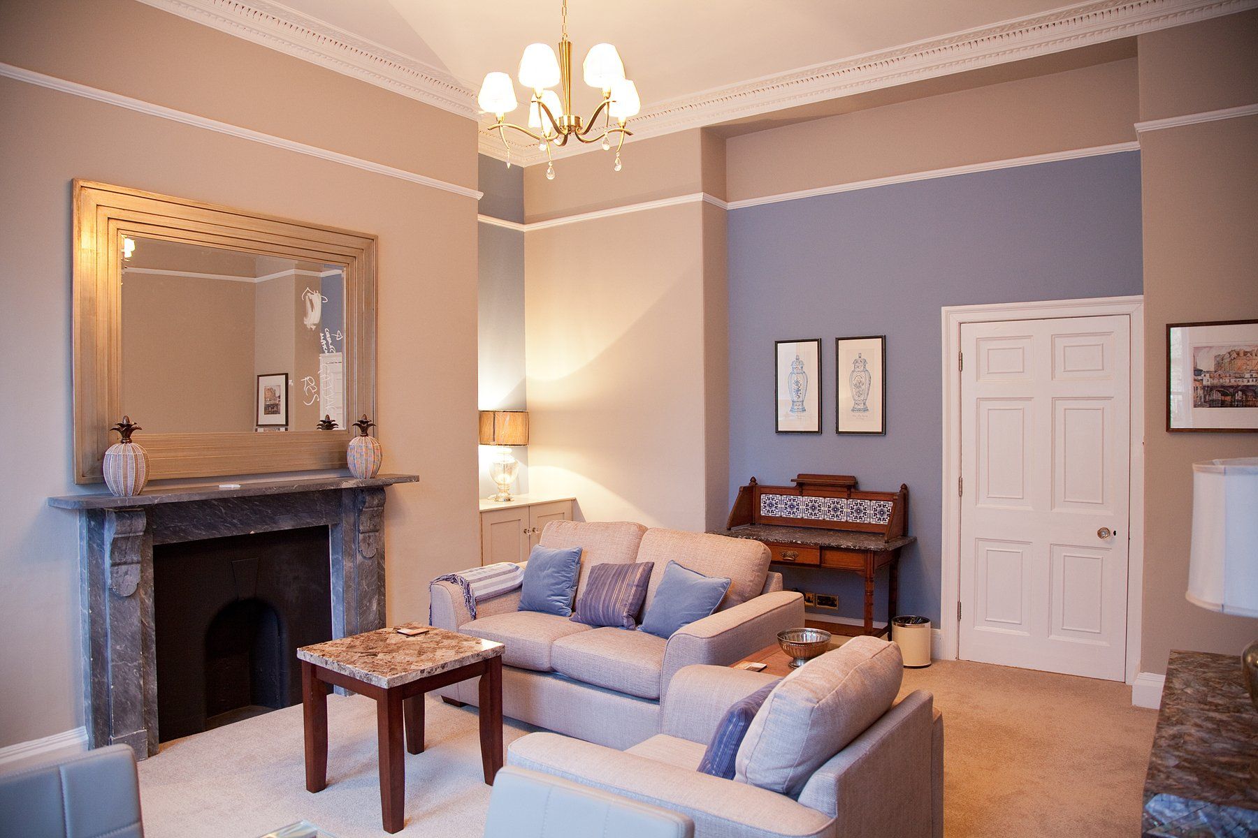Curo project social housing living room Grade I Listed Building Refurbishment Bath