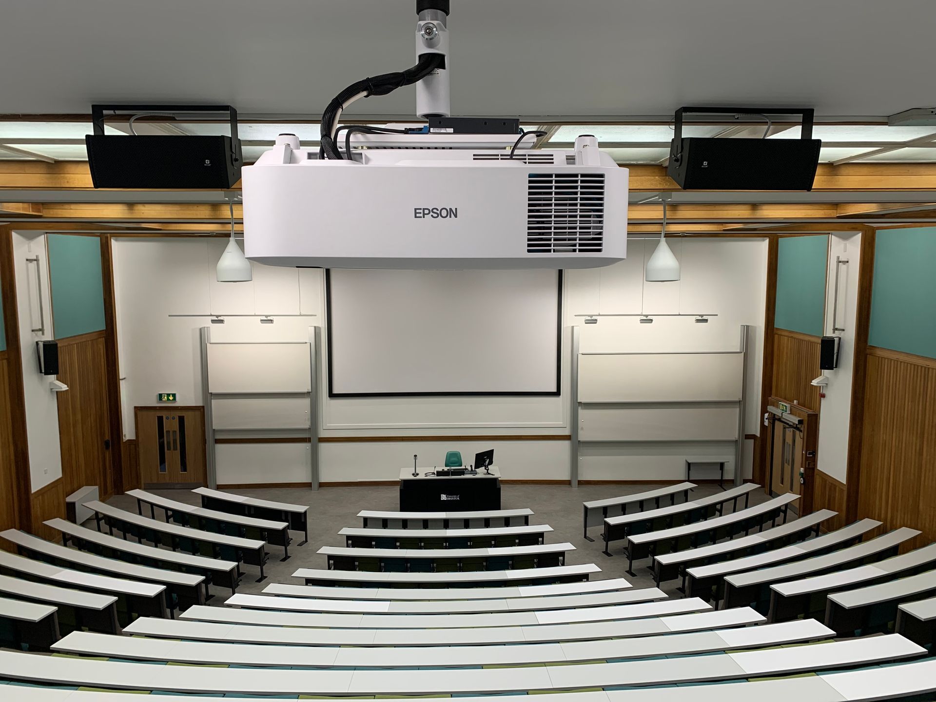 New from CW Duke lecture hall E29 life sciences University of Bristol construction south west trusted partner 

