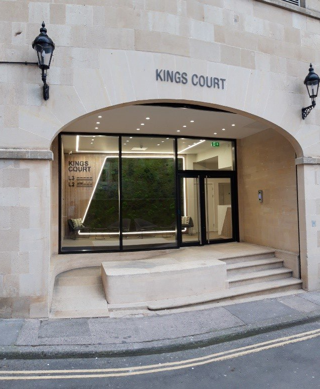 Kings Court new entrance CW Duke Bath