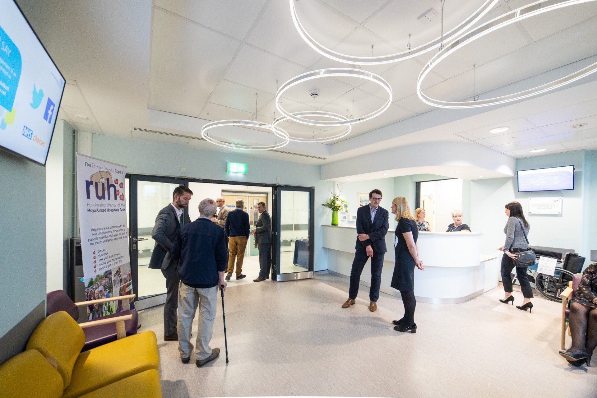 Royal United Hospital facial surgery and orthodontist department reception