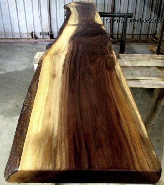 Live edge bar top