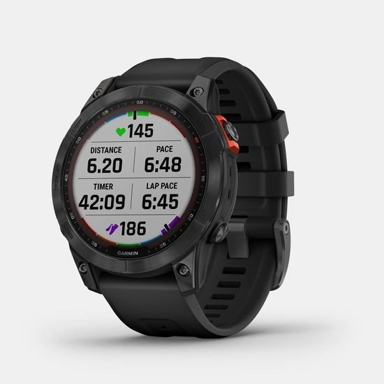 Garmin sporthorloge met hartslag en trainingsgegevens