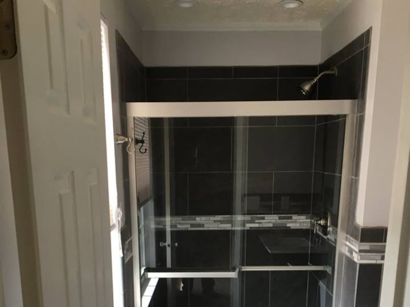 Luxury Bathroom With Black Marble Wall