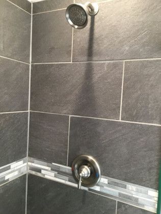 Shower Room With Gray Walls