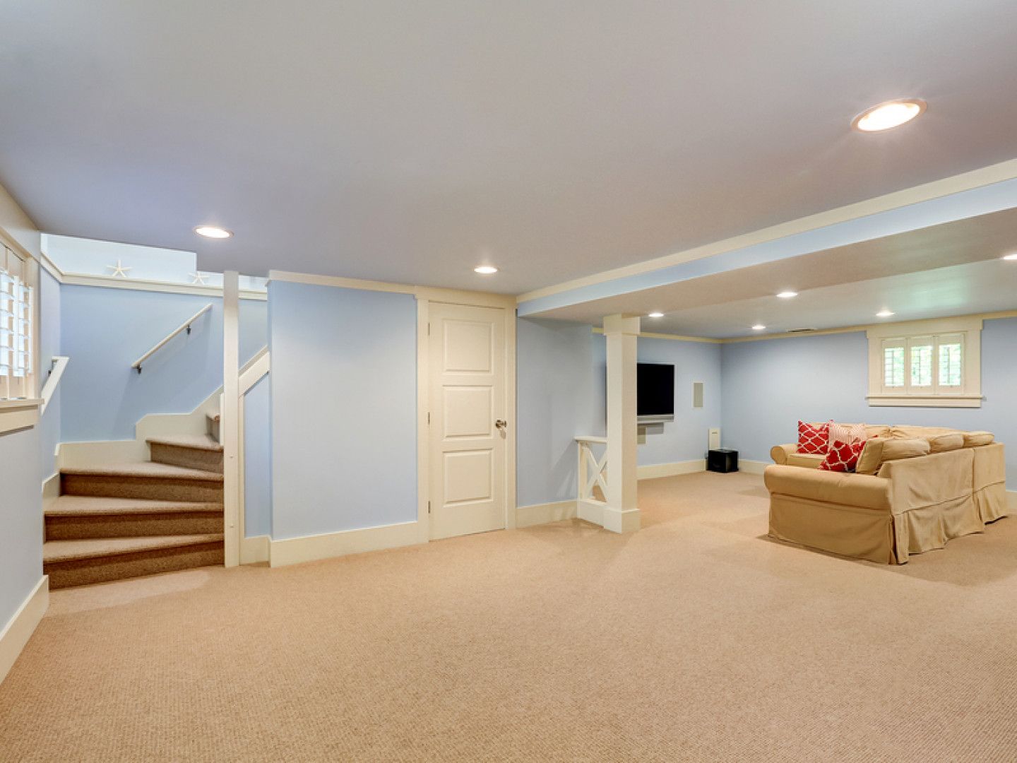 Spacious Basement Room Interior