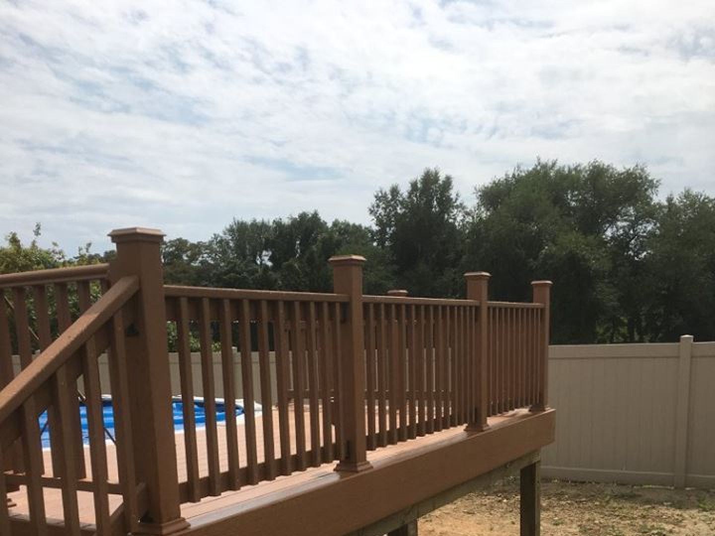 Wooden Deck Of Family Home