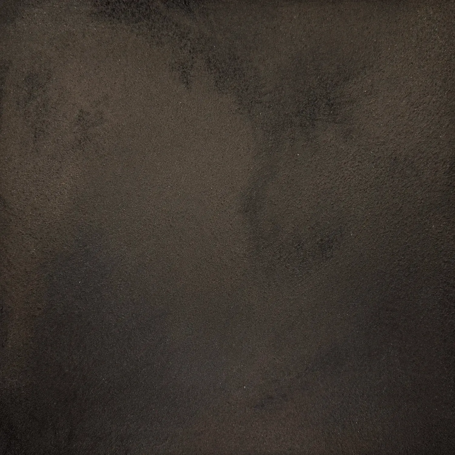 Dark brown, textured surface with rough, uneven appearance.