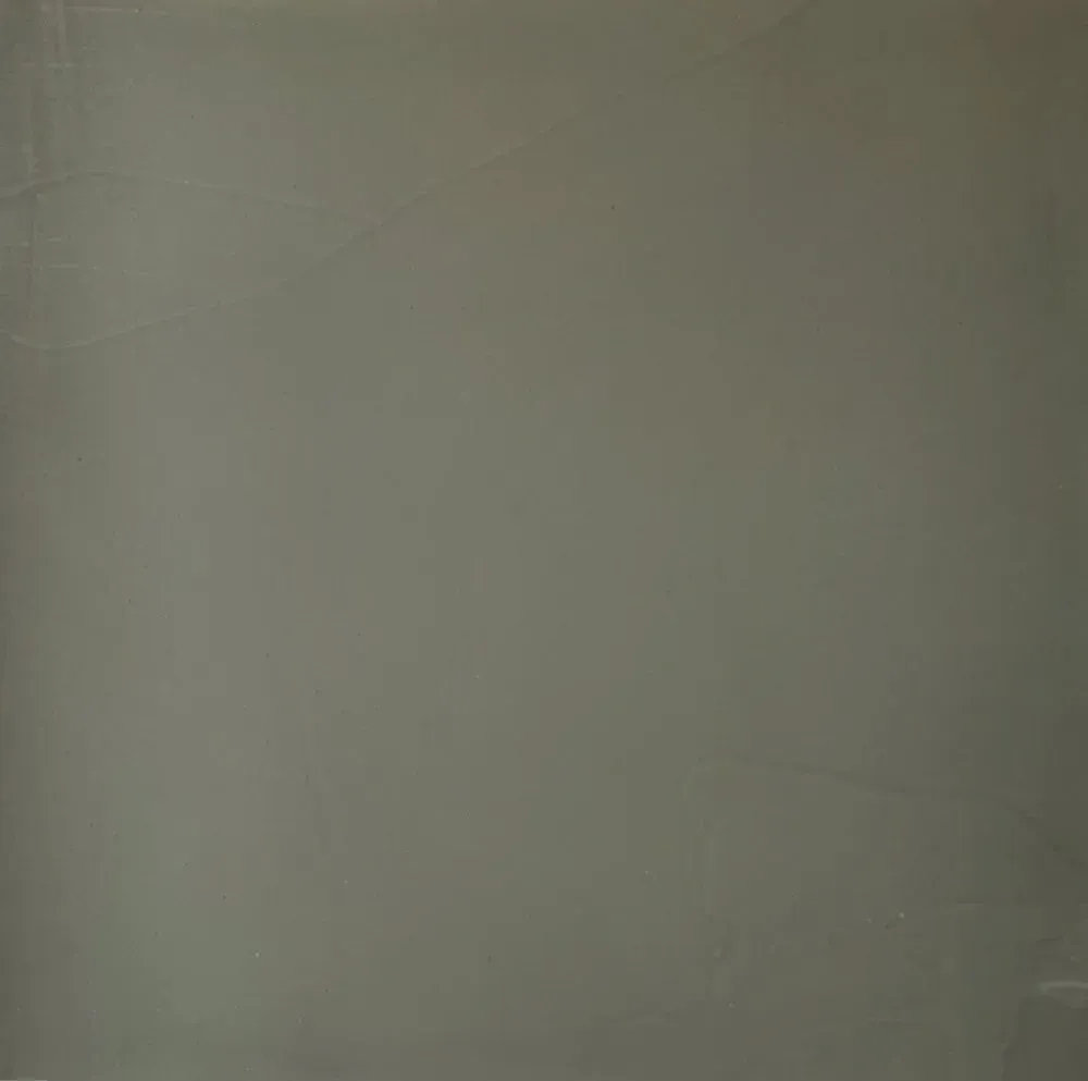 Plain, solid, grey background.