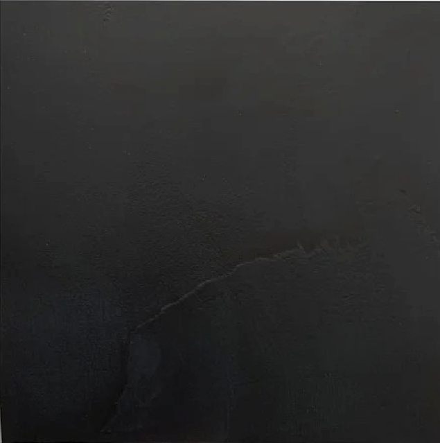 Dark gray stone tile with a light gray diagonal fissure.