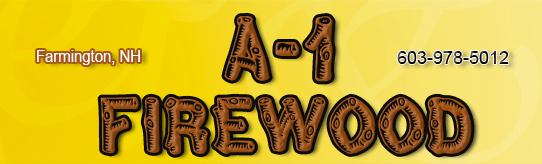 A yellow sign that says a-1 firewood on it