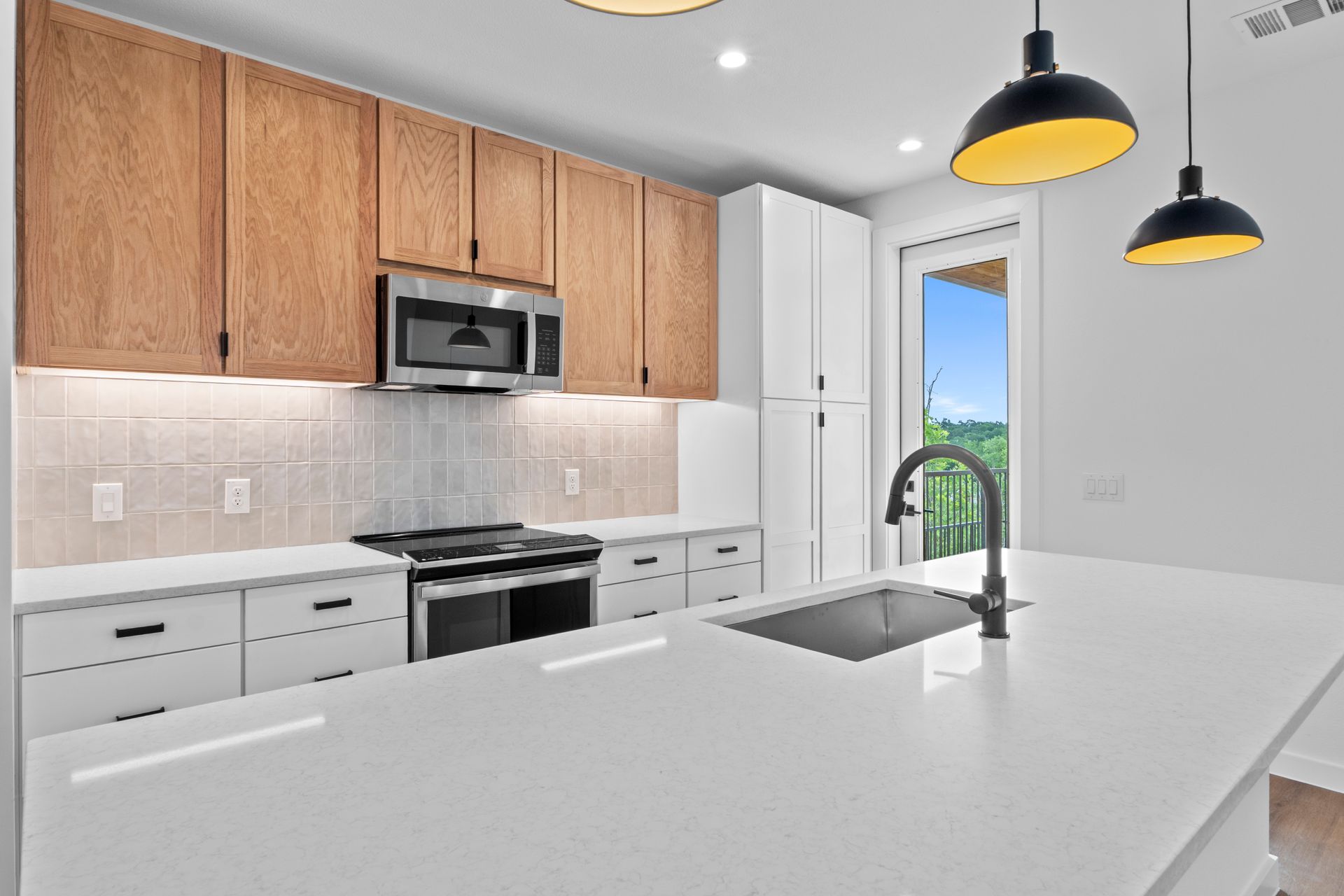Beautiful finished Arden Springdale kitchen.