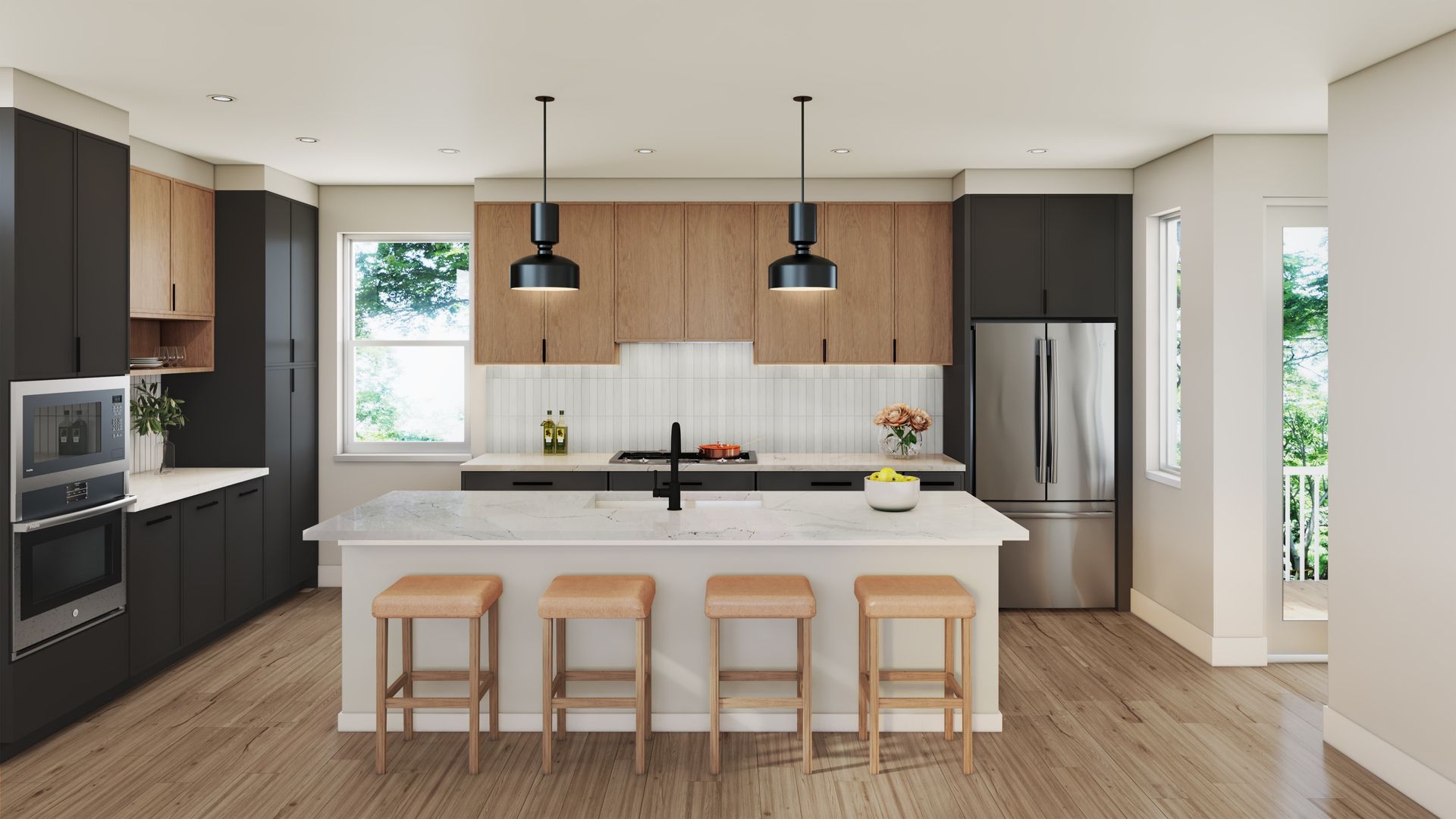 Beautiful spacious interiors of the Arden Springdale homes.