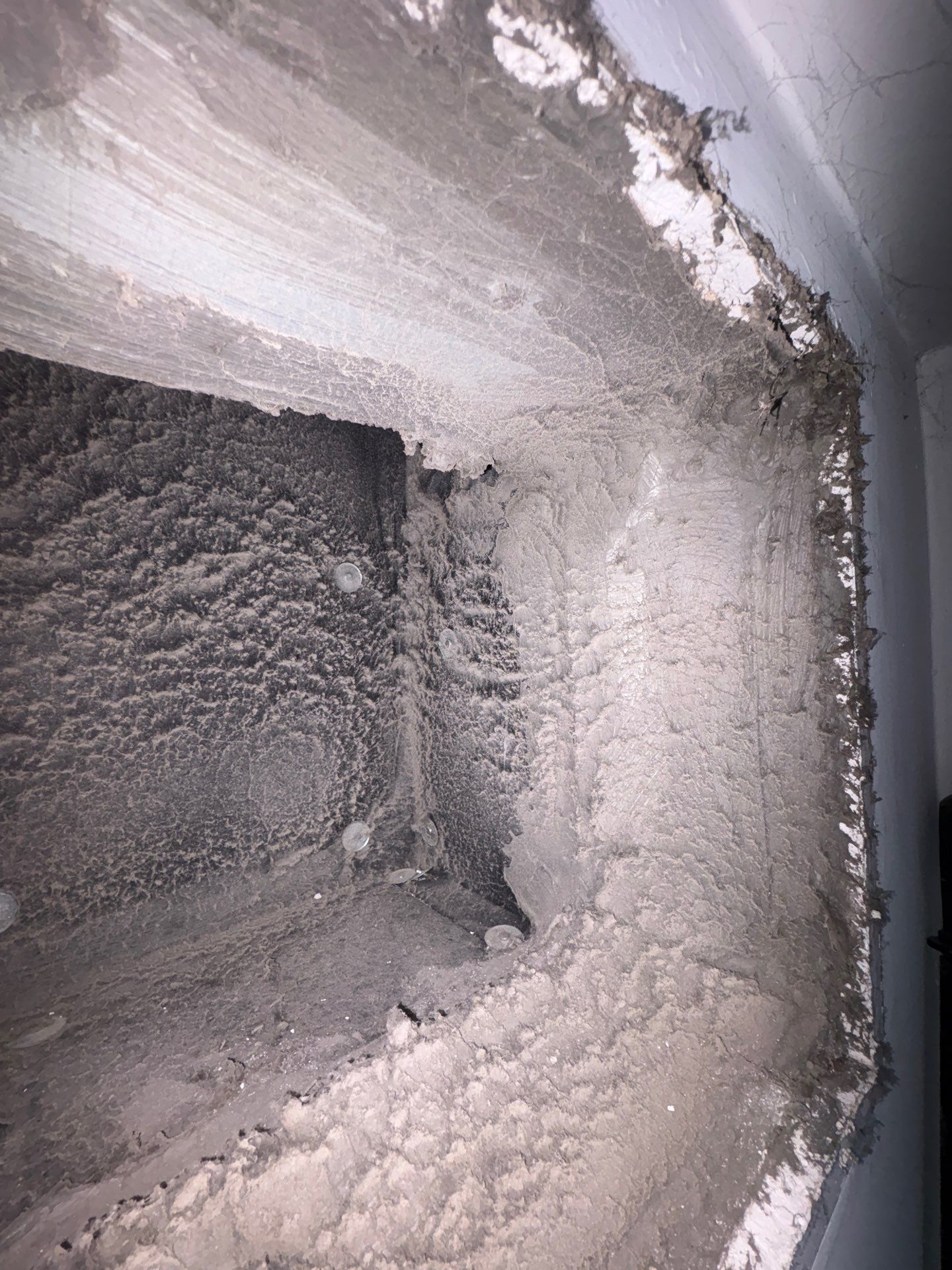 dust and debris buildup at a home in East Patchogue NY
