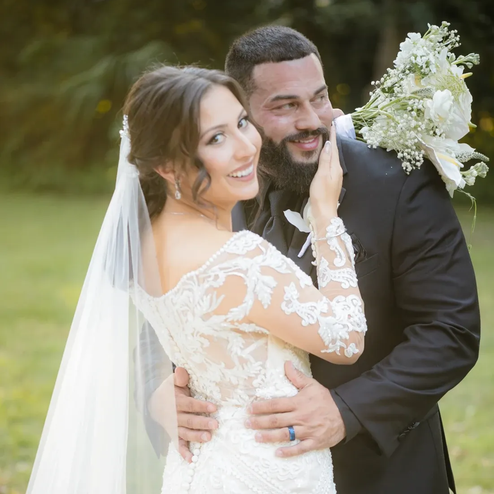 bride and groom in orlando