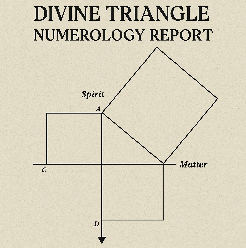 Divine Triangle Numerology Report + Personal Year Forecast