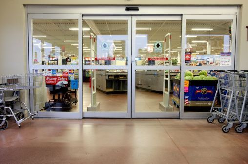 The Inside Of A Grocery Store With Sliding Glass Doors — Laredo, TX — South Central Hardware Inc. The Inside Of A Grocery Store With Sliding Glass Doors — Laredo, TX — South Central Hardware Inc.