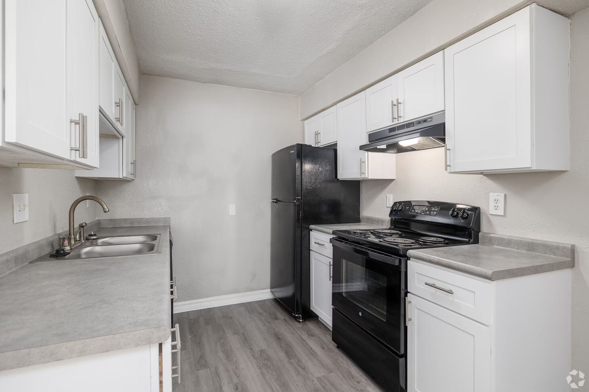 Photo of a kitchen with contemporary appliances