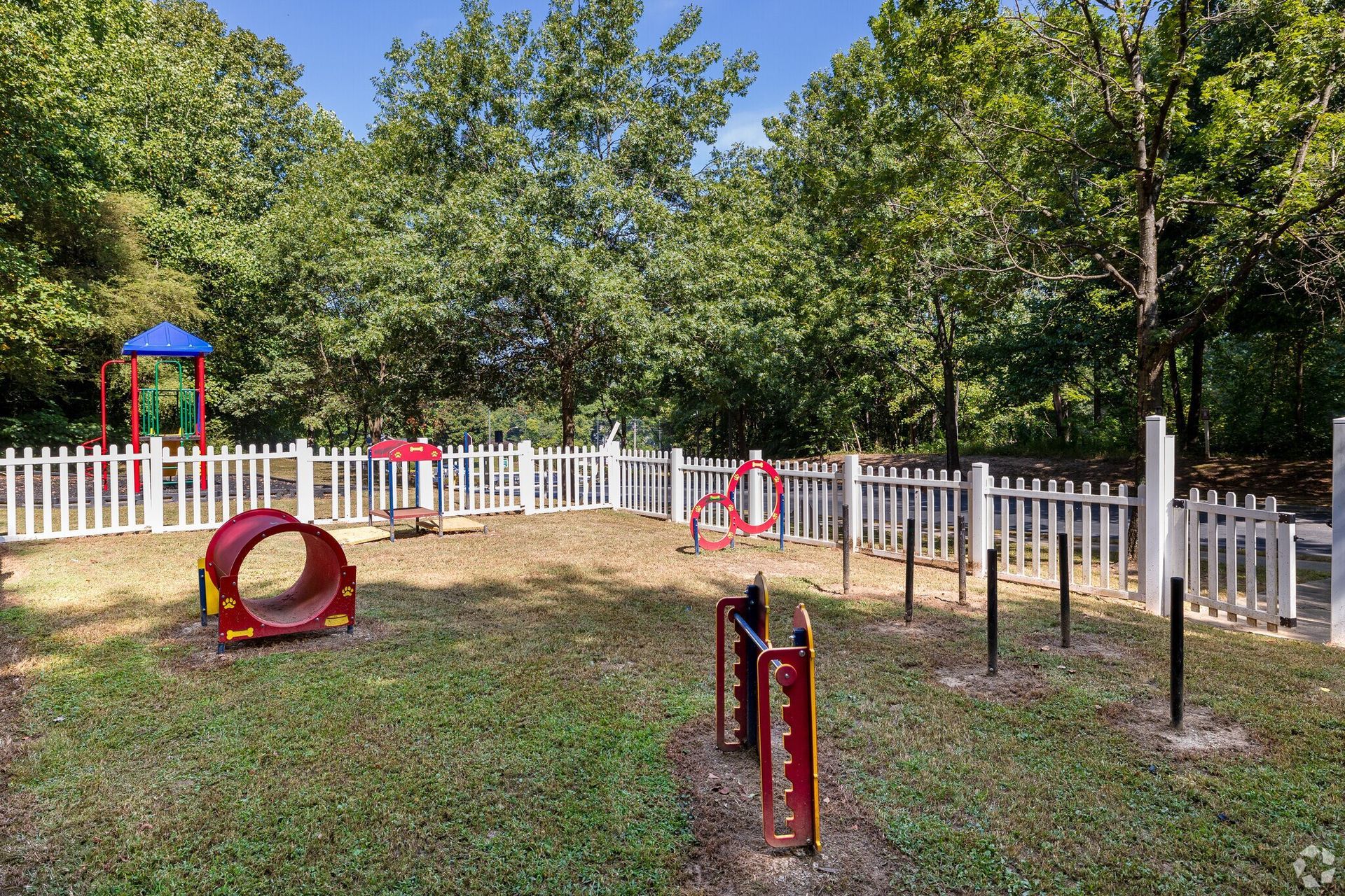 Photo of the dog park at the community.