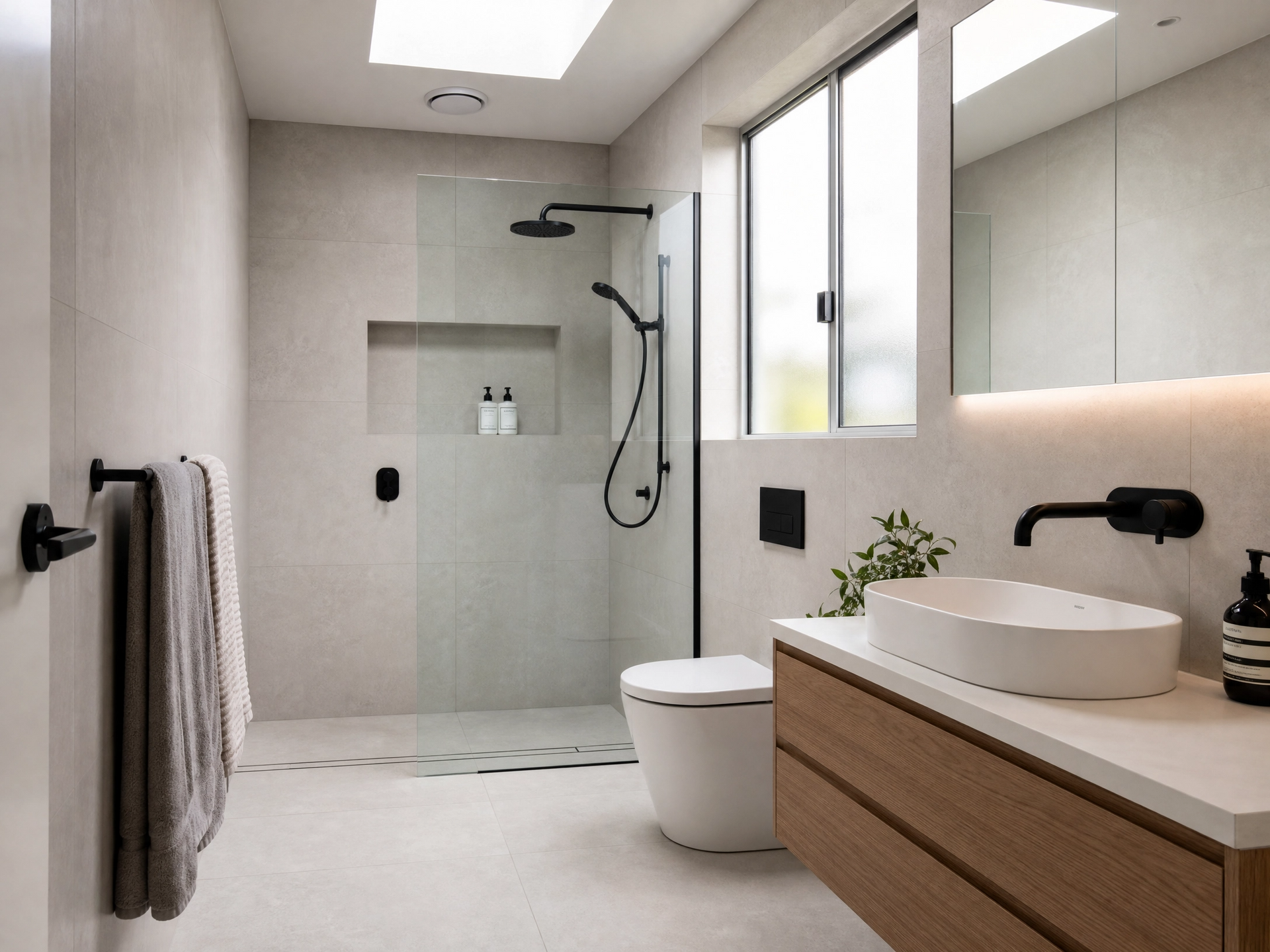 Granny flat bathroom
