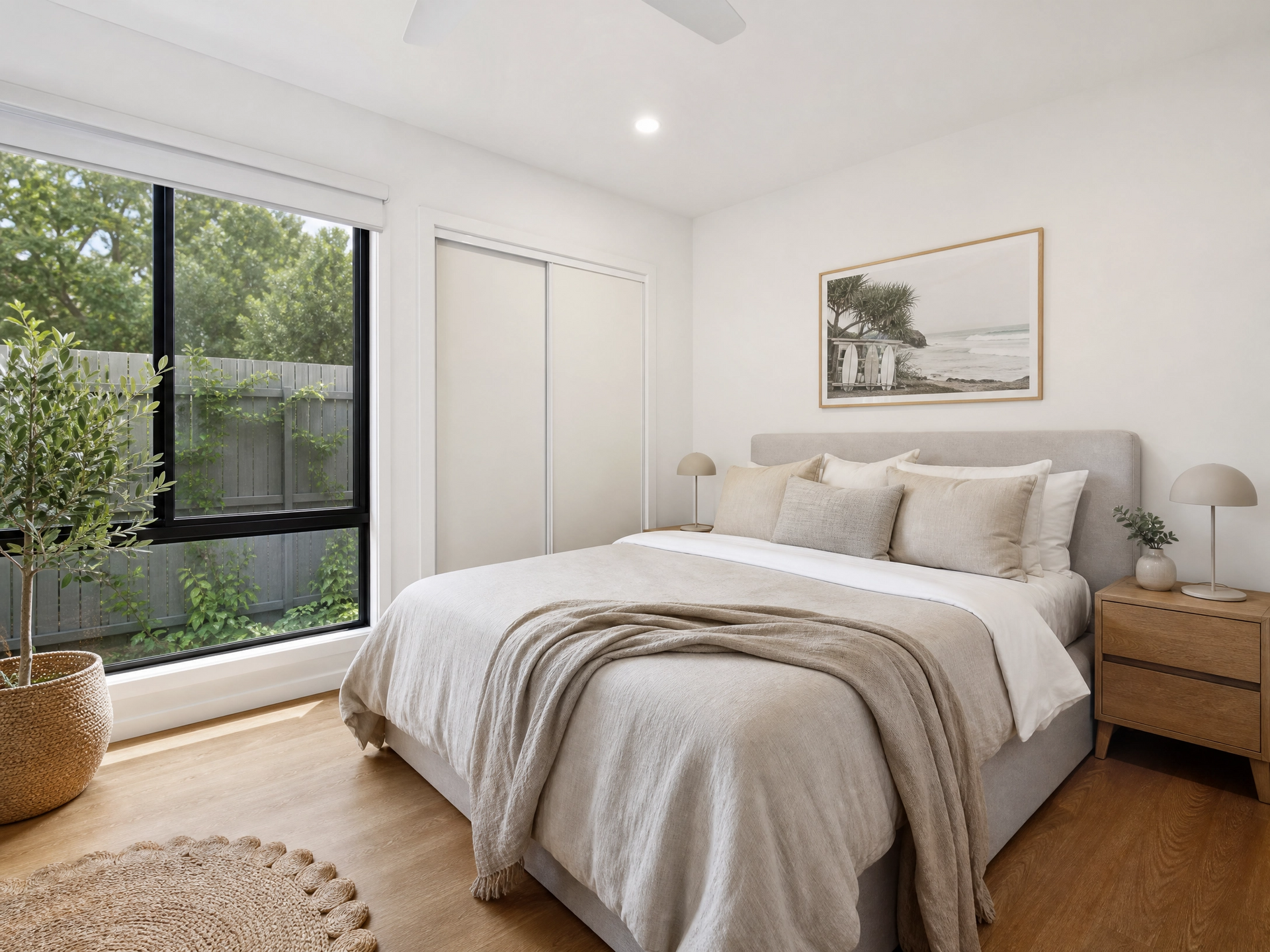 Granny flat bedroom