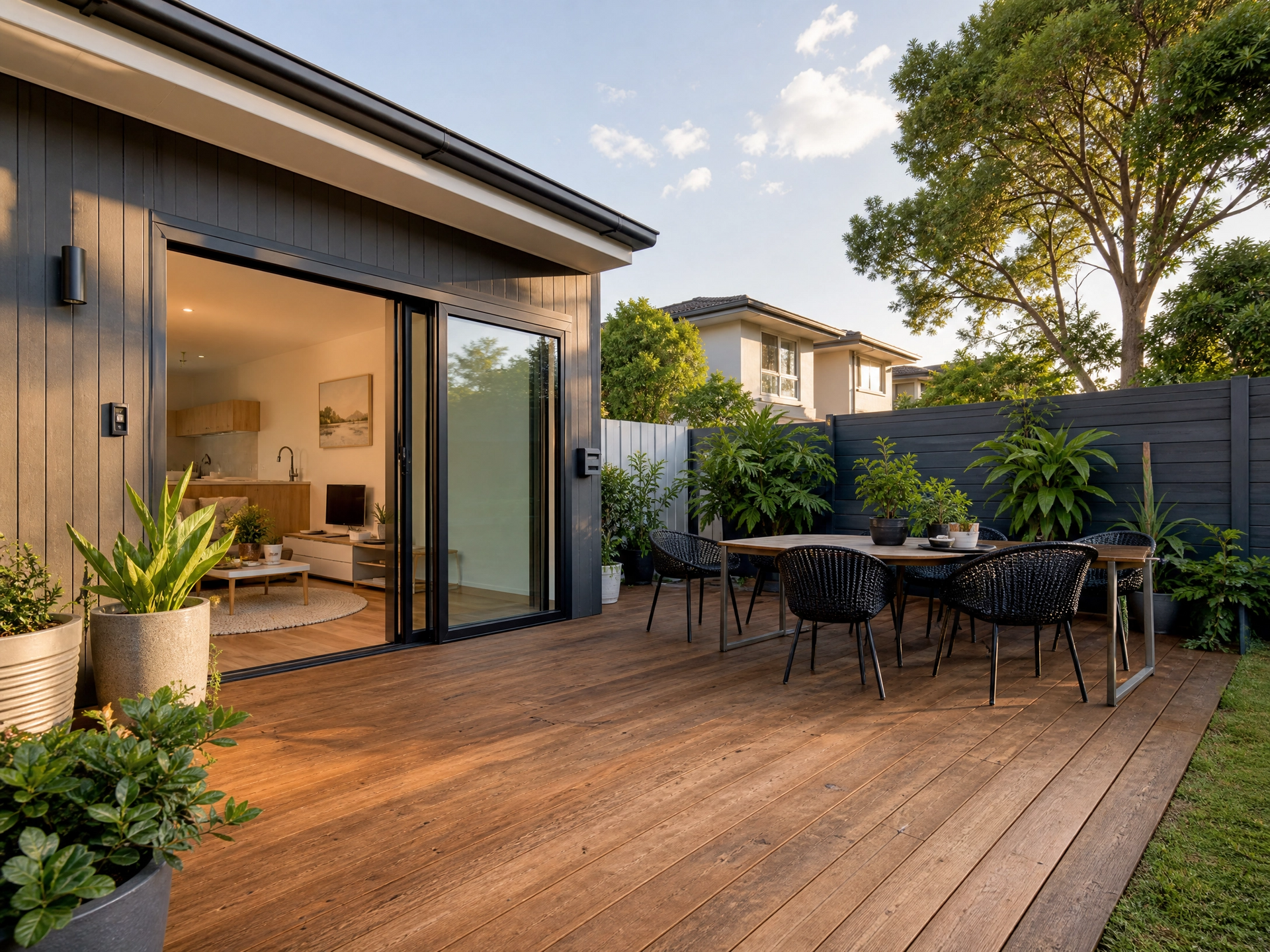 Granny flat outdoor deck