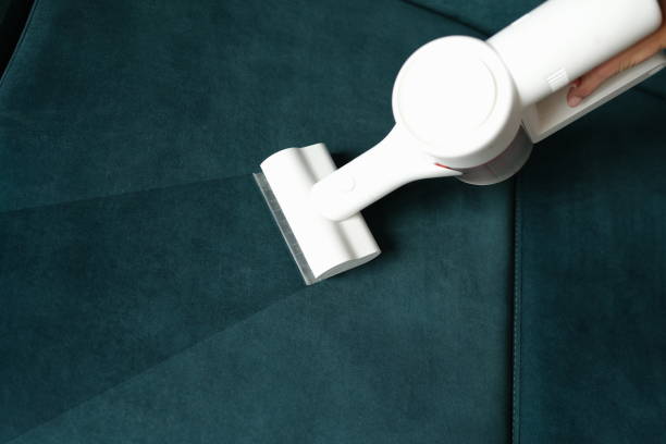 Upholstered furniture with vacuum cleaner