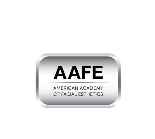 AAFE logo, silver badge with black text: 