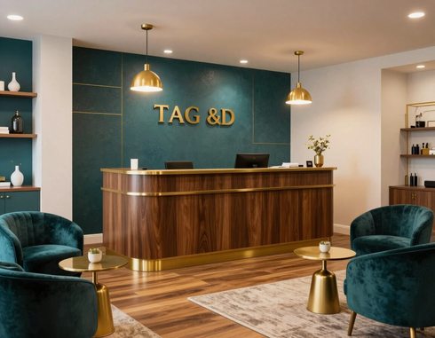 Signature Tag & Title office interior in Pikesville