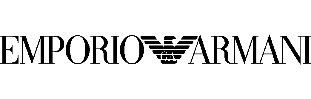 The Emporio Armani brand logo, featuring the word "EMPORIO" next to an eagle icon and the word "ARMANI" in black.