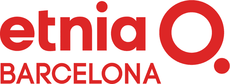The red logo for Etnia Barcelona, featuring the brand name with a large circular letter O followed by a small dot.