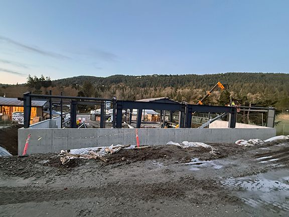 Windsor Plywood construction site on Salt Spring Island, B.C.