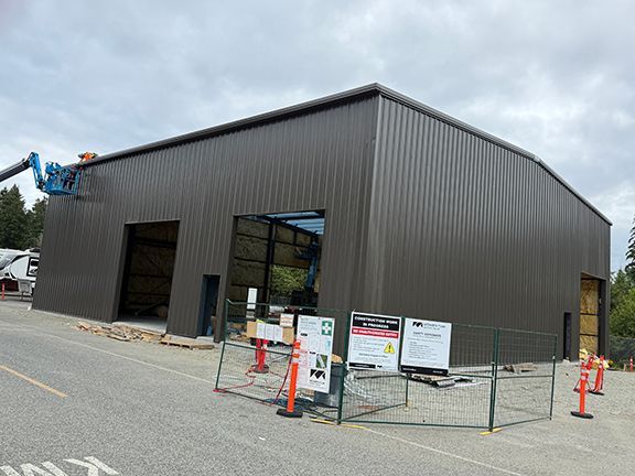 PEMB construction uses strong, durable steel components