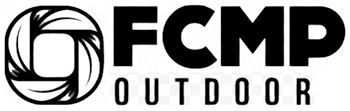 A black and white logo for a company called fcmp outdoor.