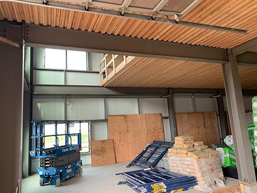 Interior photo of MFNPS station while under construction.