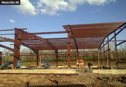 A building under construction in westville ns