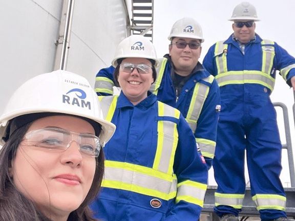 RAM Consulting project team photo on location at Vancouver Airport.