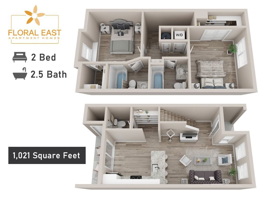 Floorplans for rental apartment layout