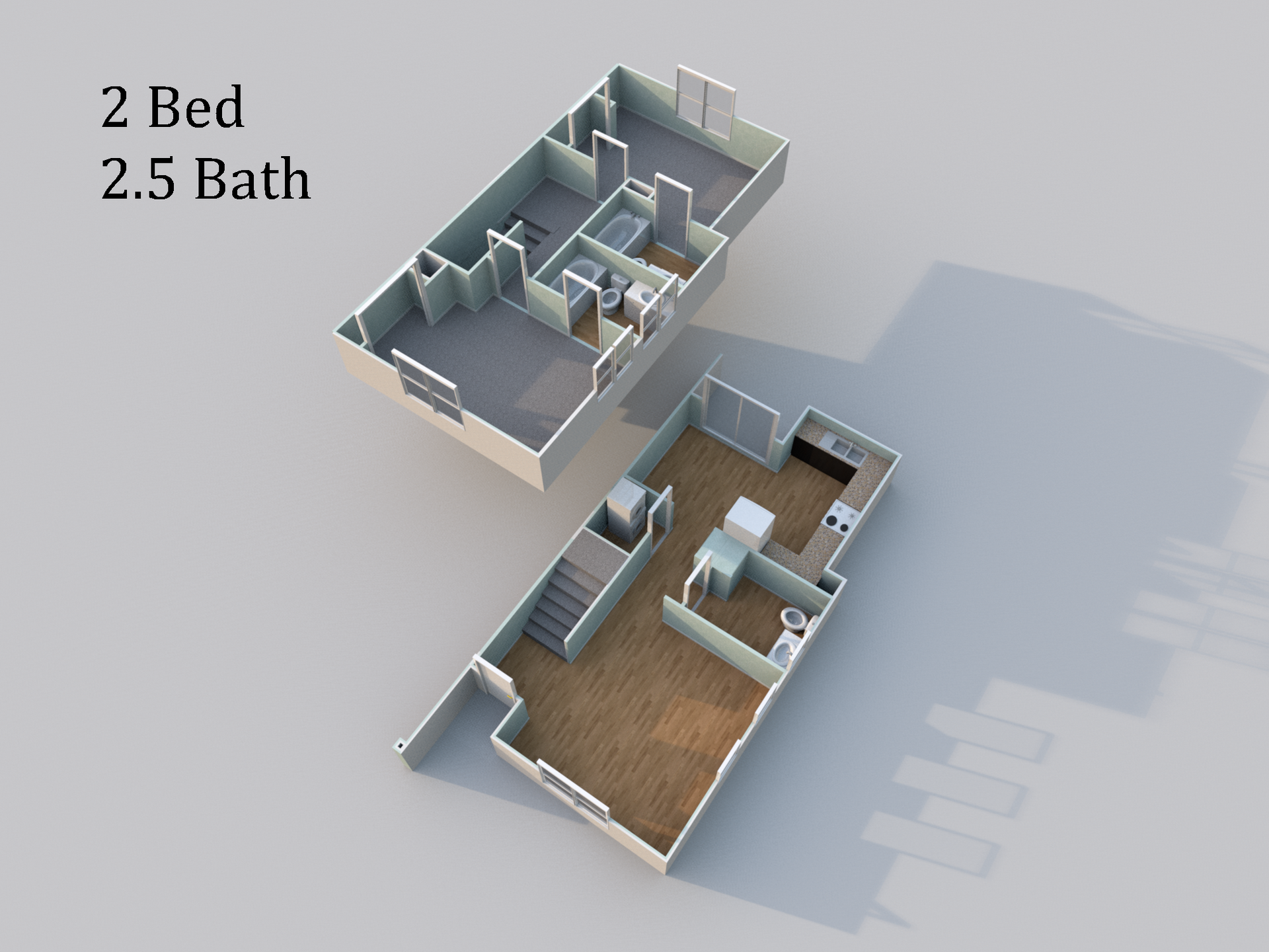 Floorplans for rental apartment layout