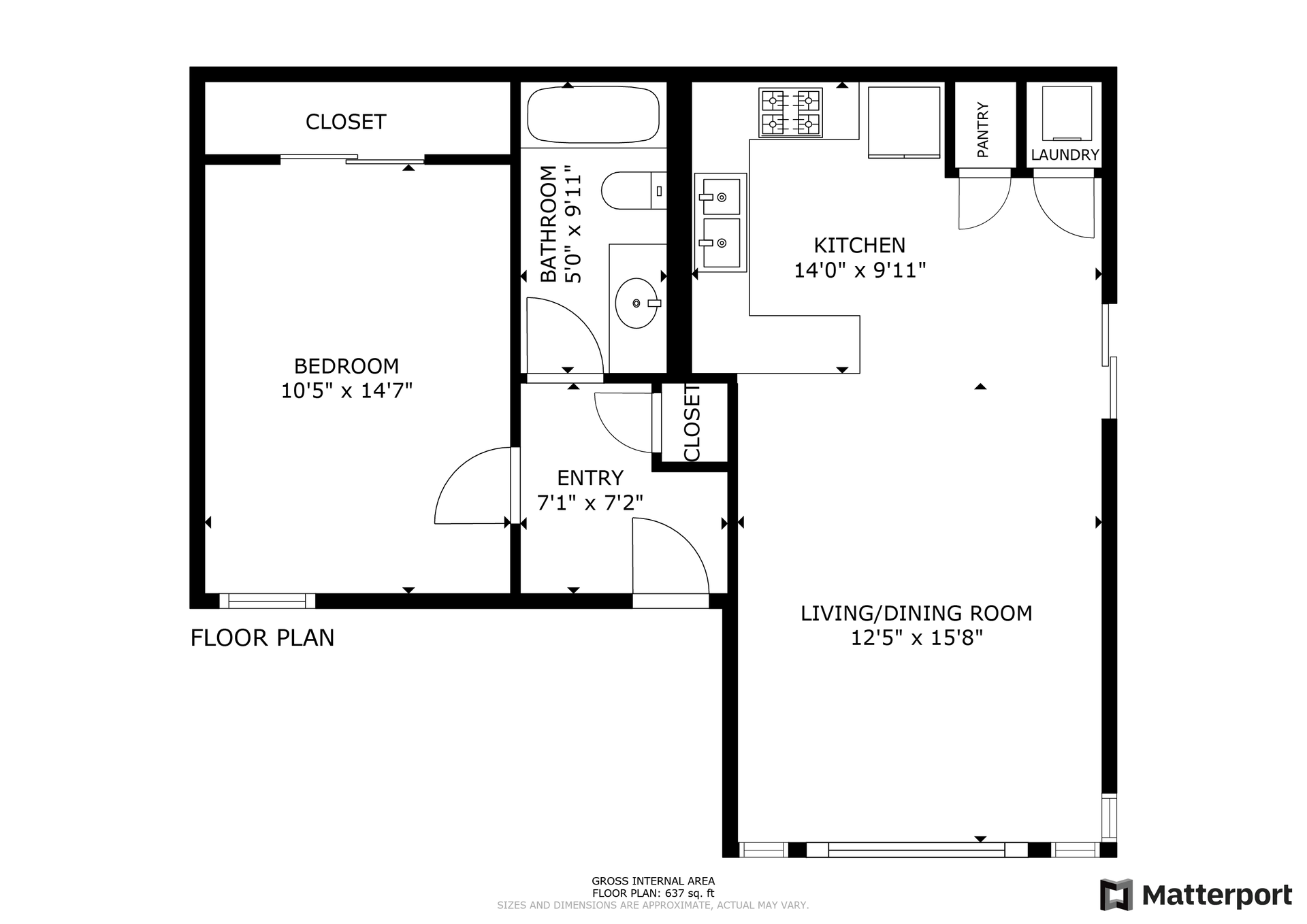 floorplan at apartment at forest avenue apartments