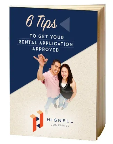 A book titled 6 tips to get your rental application approved