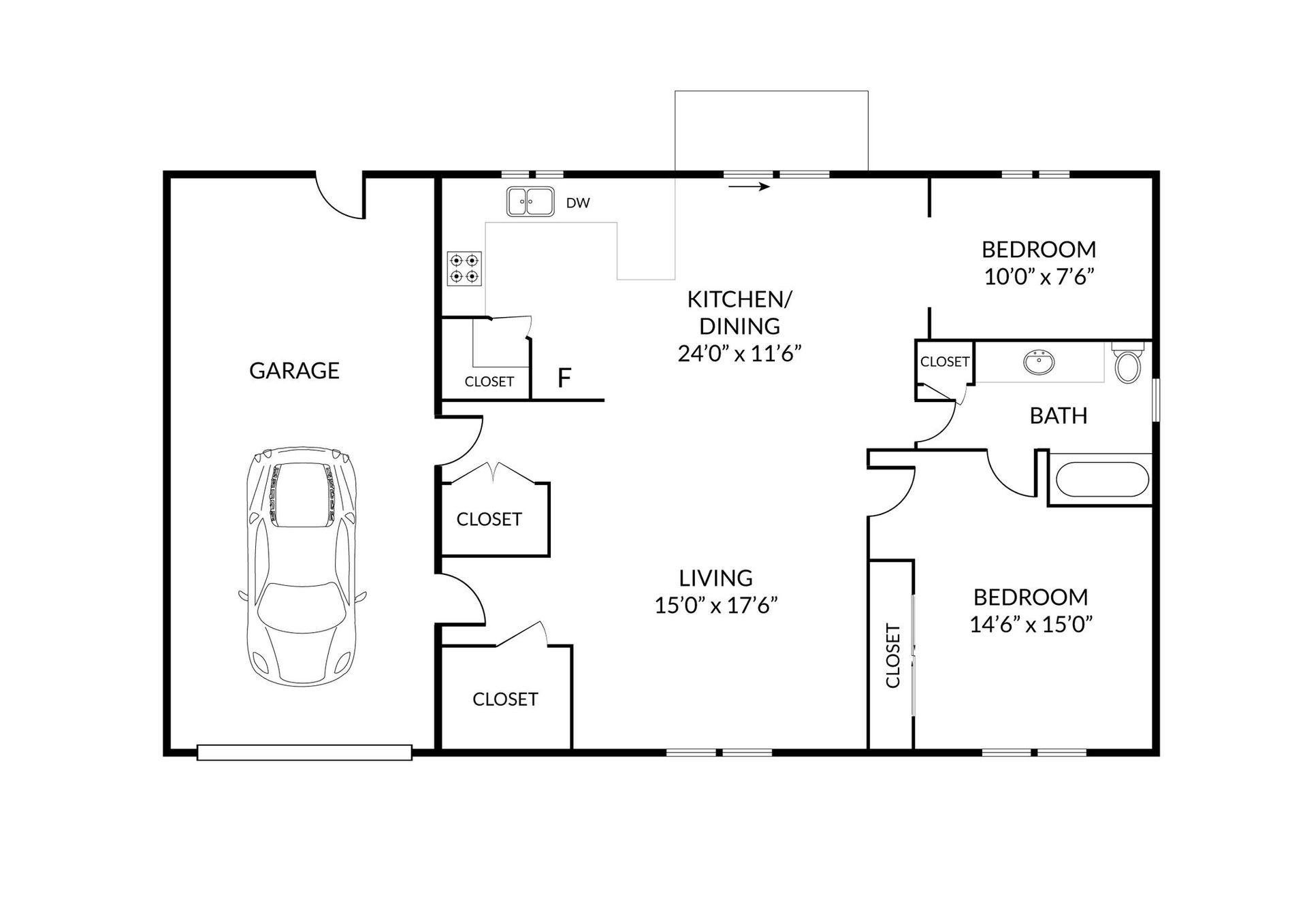 Floorplan for an apartment