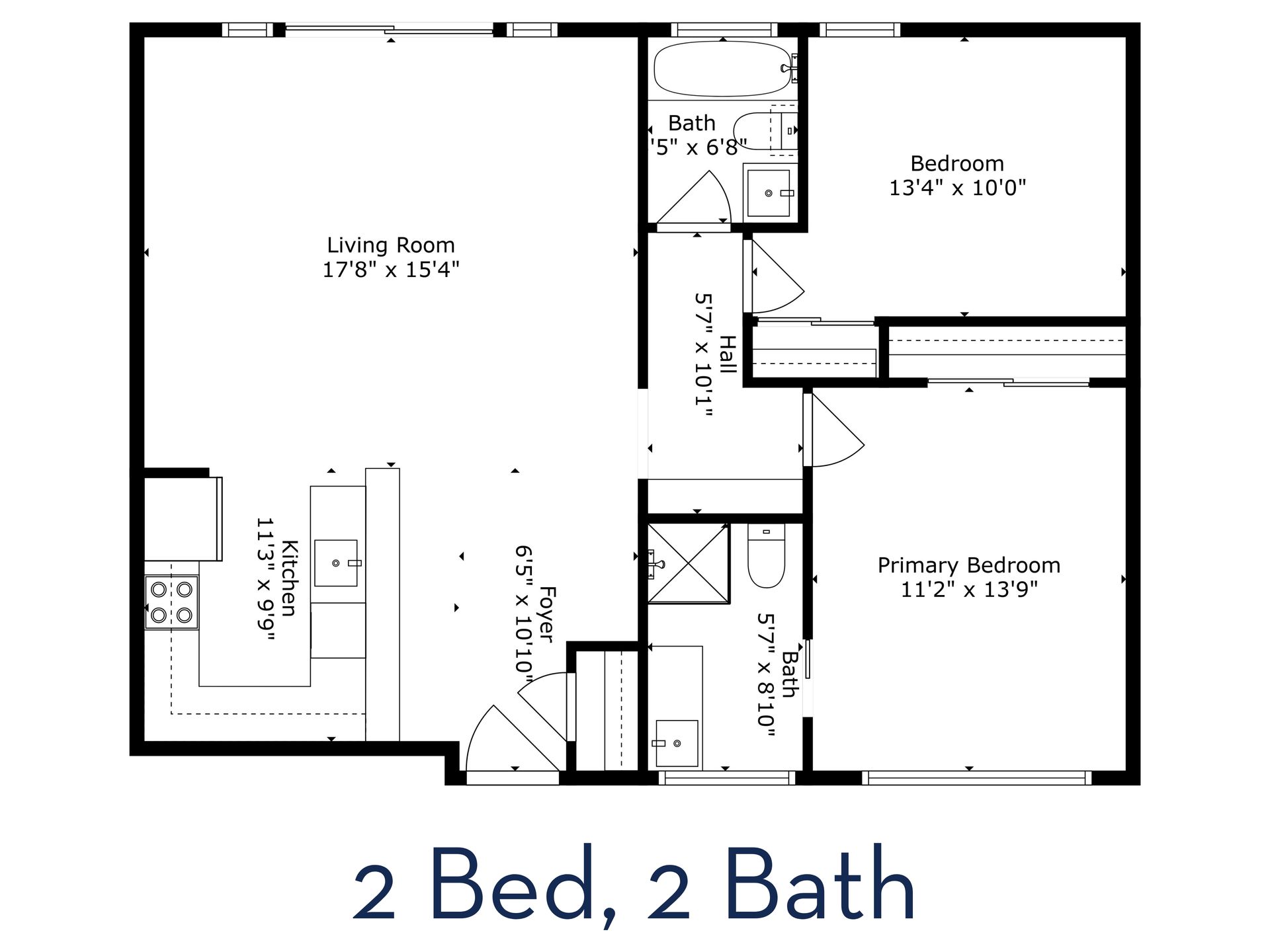 2x2 floorplan