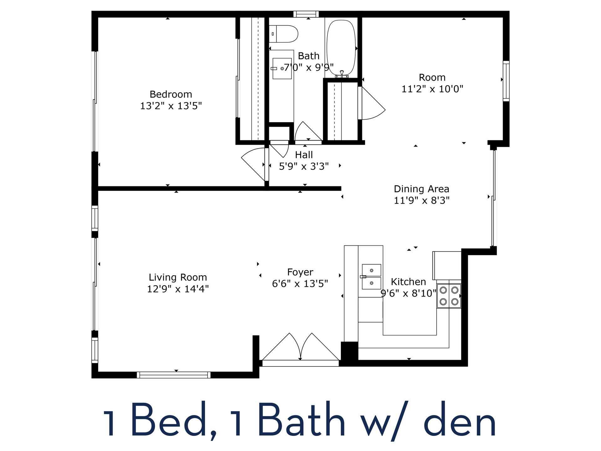 floorplan for another unit size at villa del mar
