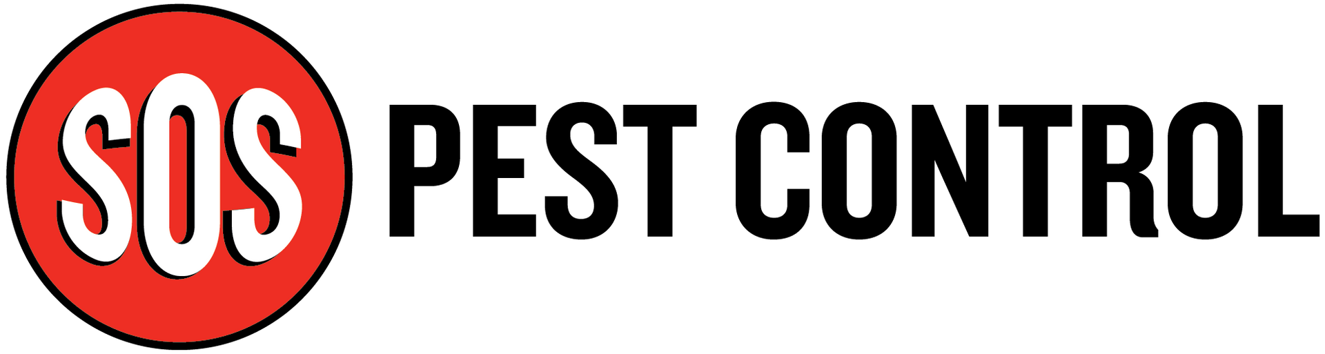 a logo for a company called sos pest control